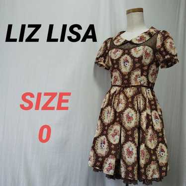 LIZ LISA Floral Pattern Dress All-Over Pattern Lac