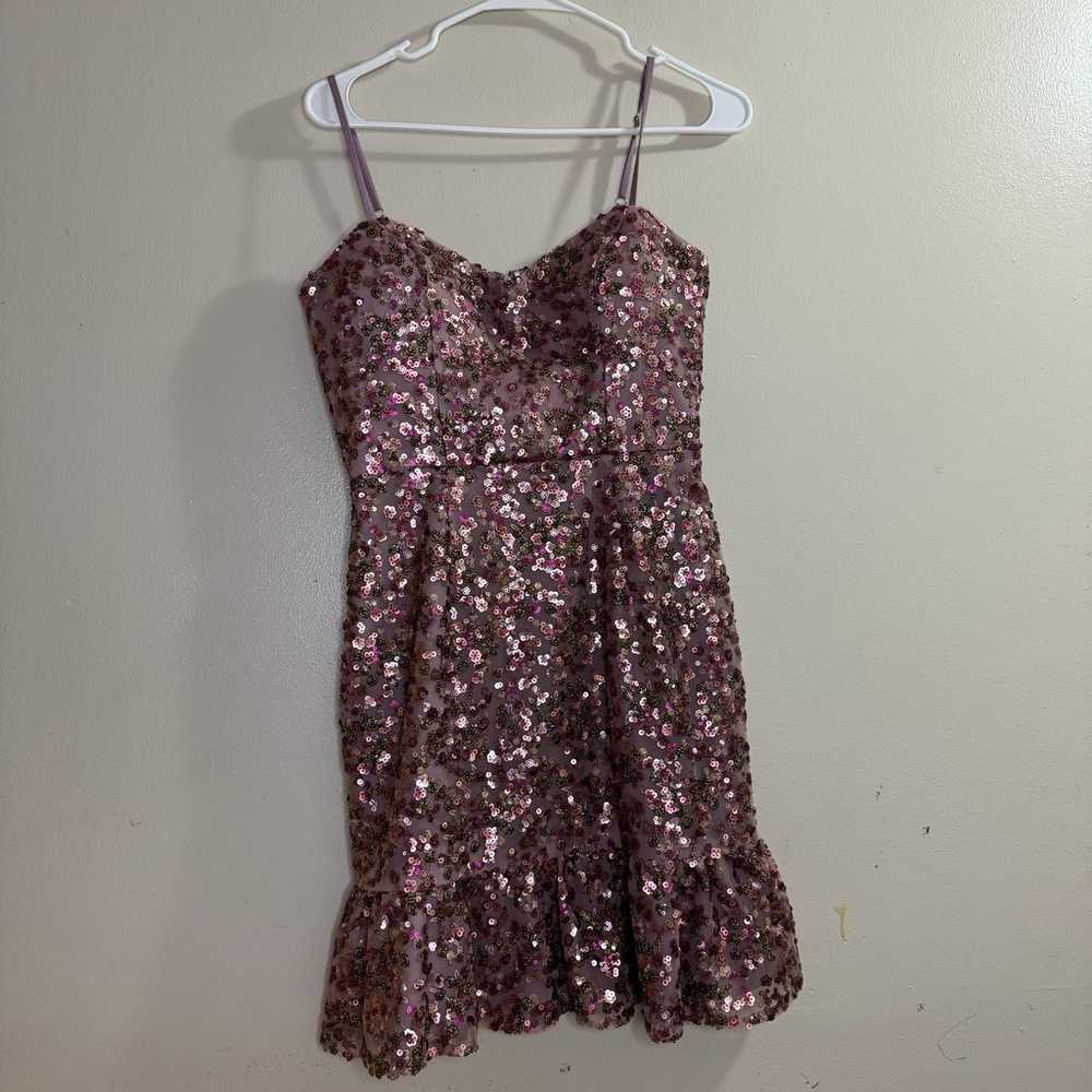 Dress The Population Kaya Embellished Sequin Ruff… - image 2