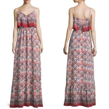 Joie Florina Folkloric Silk Maxi Dress, Burnt Cora