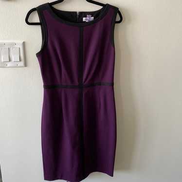 Calvin Klein | Size 6 | Black and Purple Dress - image 1