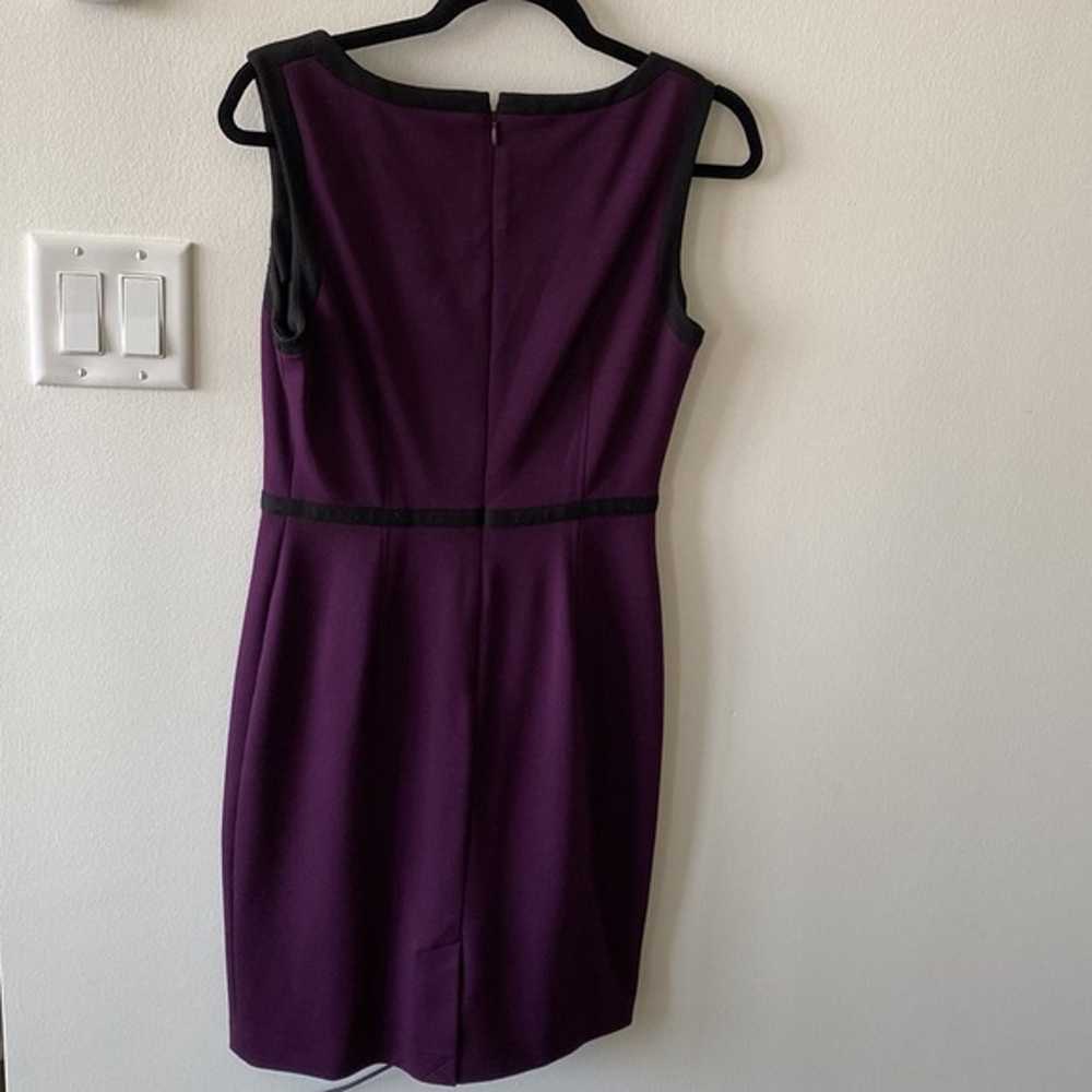 Calvin Klein | Size 6 | Black and Purple Dress - image 4