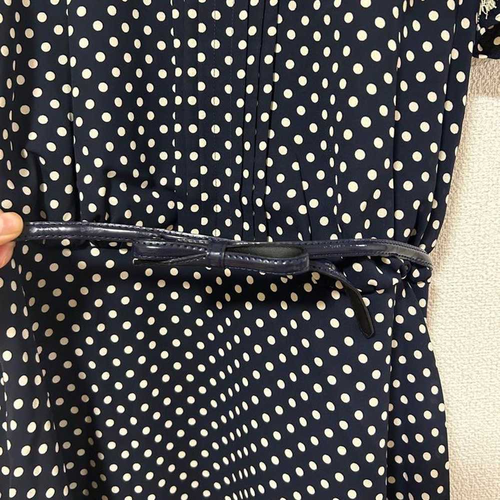 Debut de Fiore Navy Polka Dot Knee-Length Dress - image 2