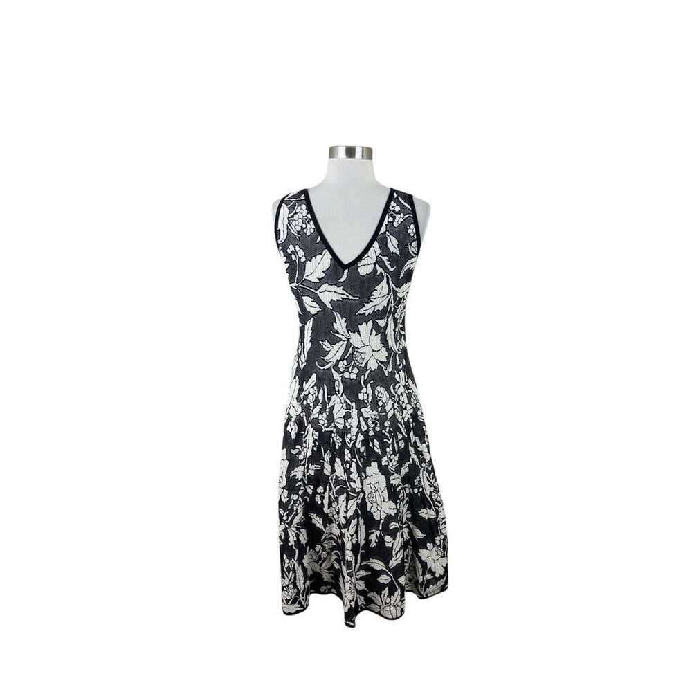 Peruvian Connection Black White Floral Pima Cotto… - image 3