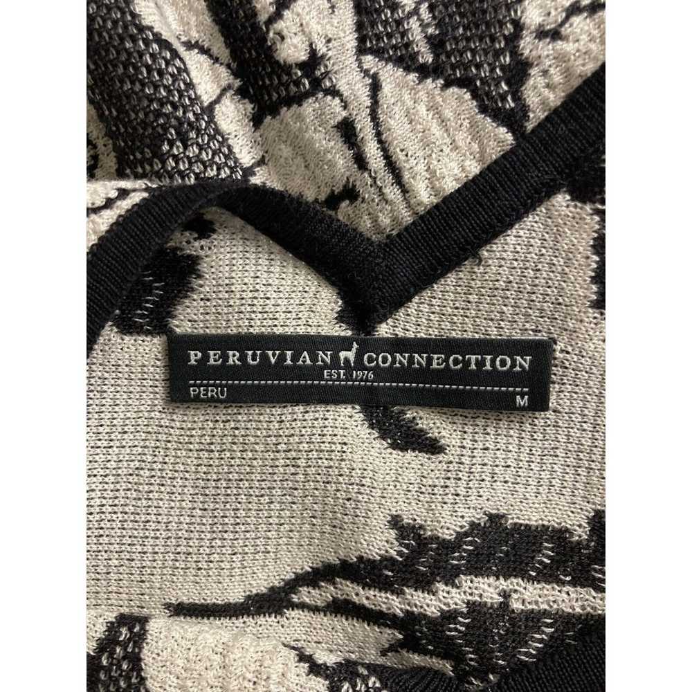 Peruvian Connection Black White Floral Pima Cotto… - image 4