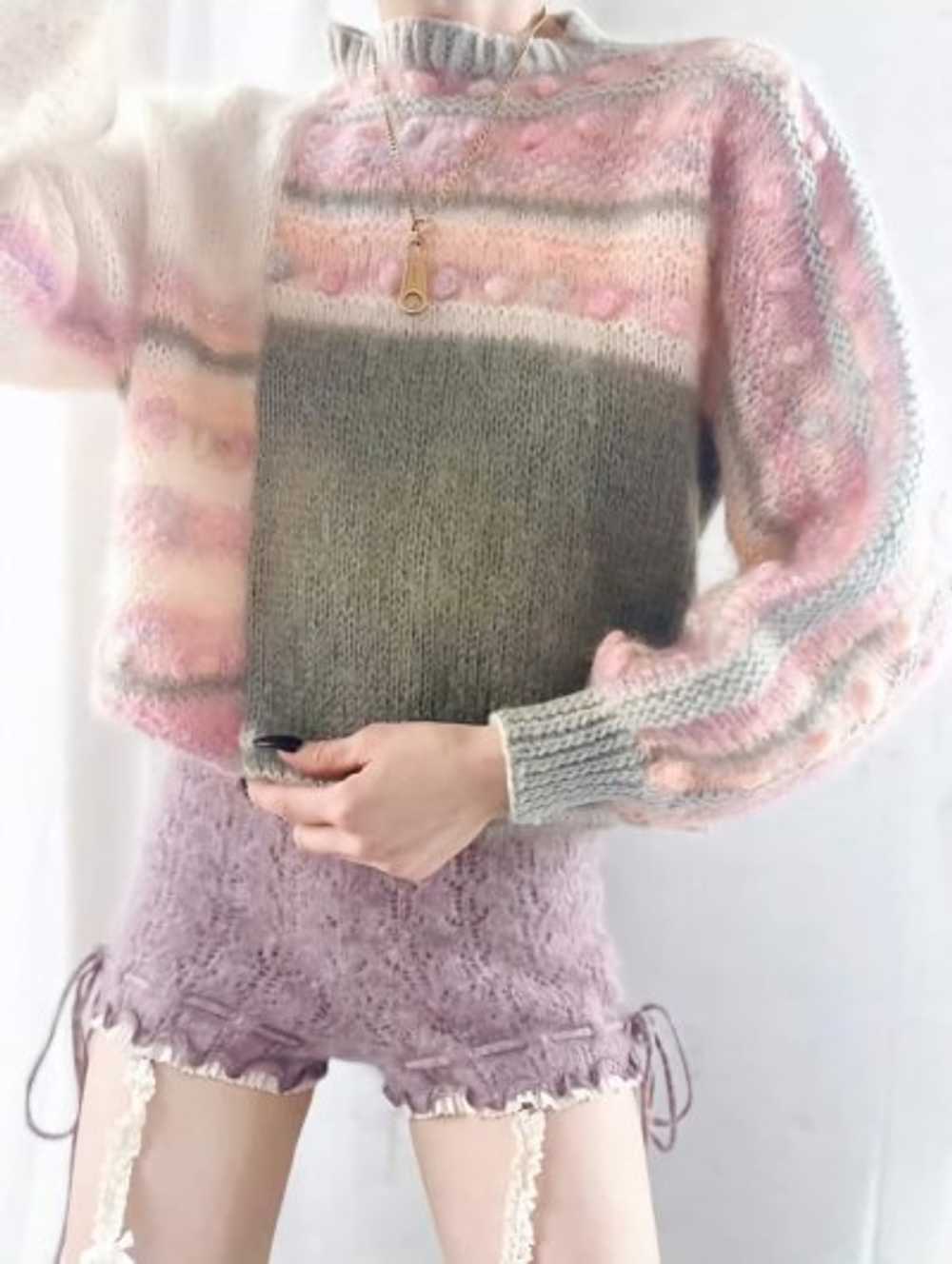 euro mohair pom pom jumper - image 1