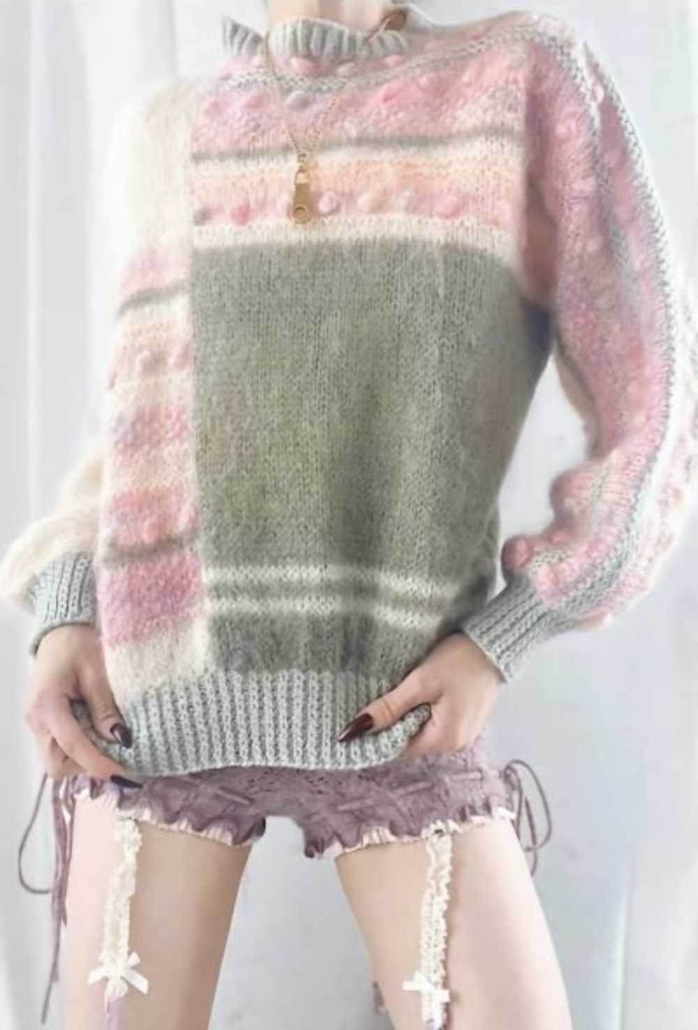 euro mohair pom pom jumper - image 3