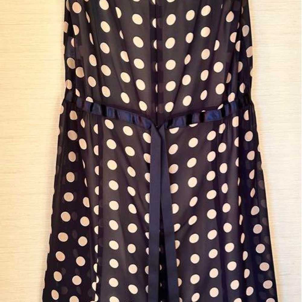 BALLSEY Dress Knee-Length Polka Dot Sleeveless Bl… - image 2