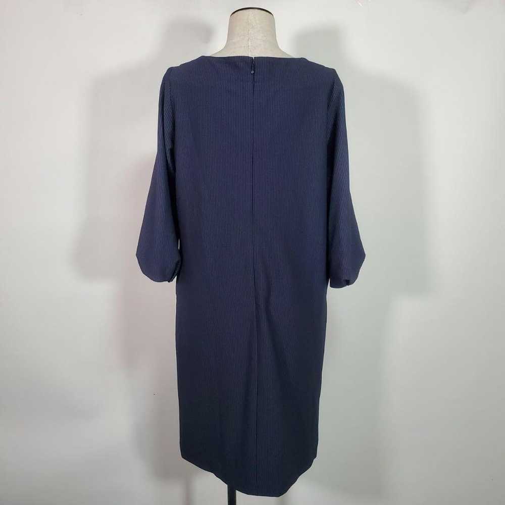 Ladies' knee-length dress, size M, navy blue, str… - image 5