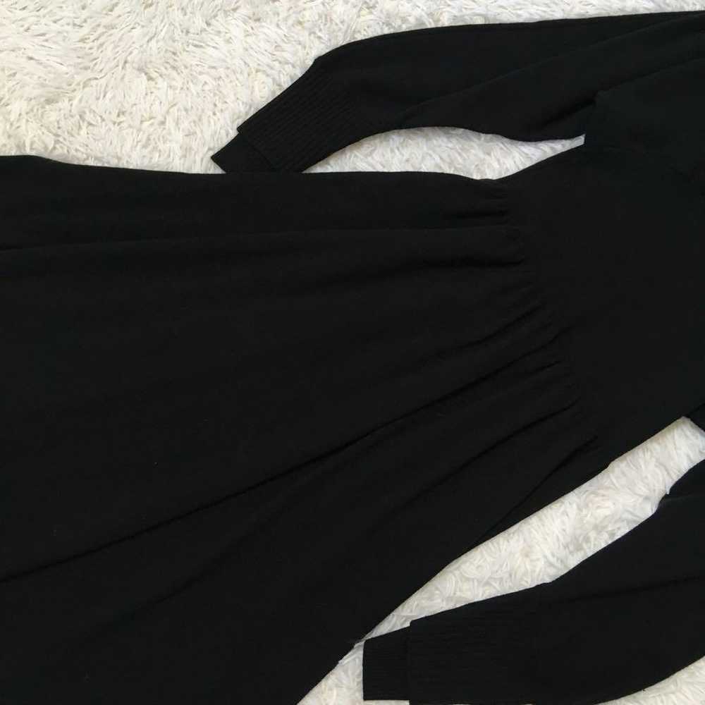 Style Mixer Waist Gathered Knit Dress Black - image 5