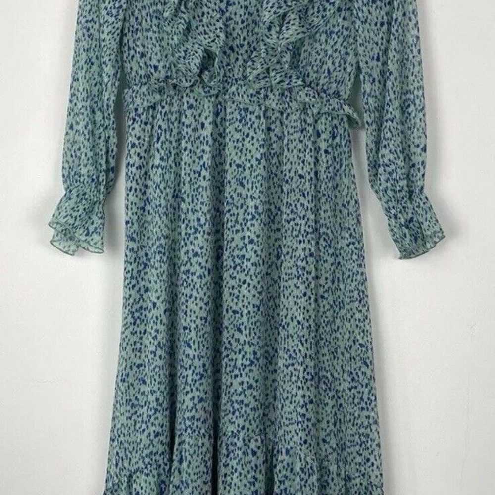 Zara Midi Dress Womens Size Medium Mint Green Blu… - image 3