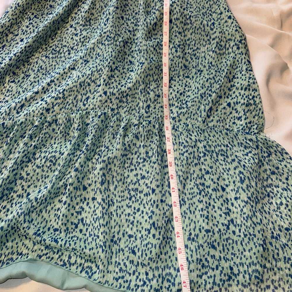 Zara Midi Dress Womens Size Medium Mint Green Blu… - image 8