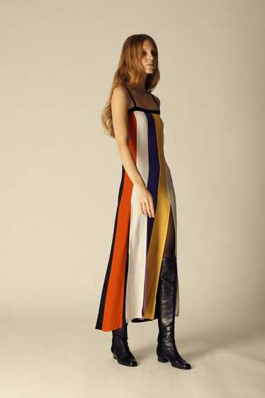 1970s Ysl Color Block Dress