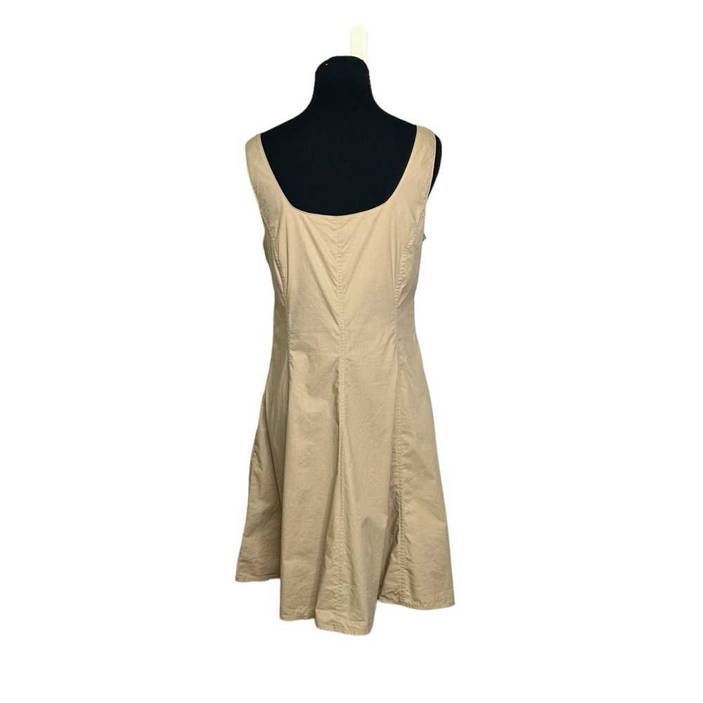 Gap Gap beige sleeveless fit and flare mini dress… - image 2