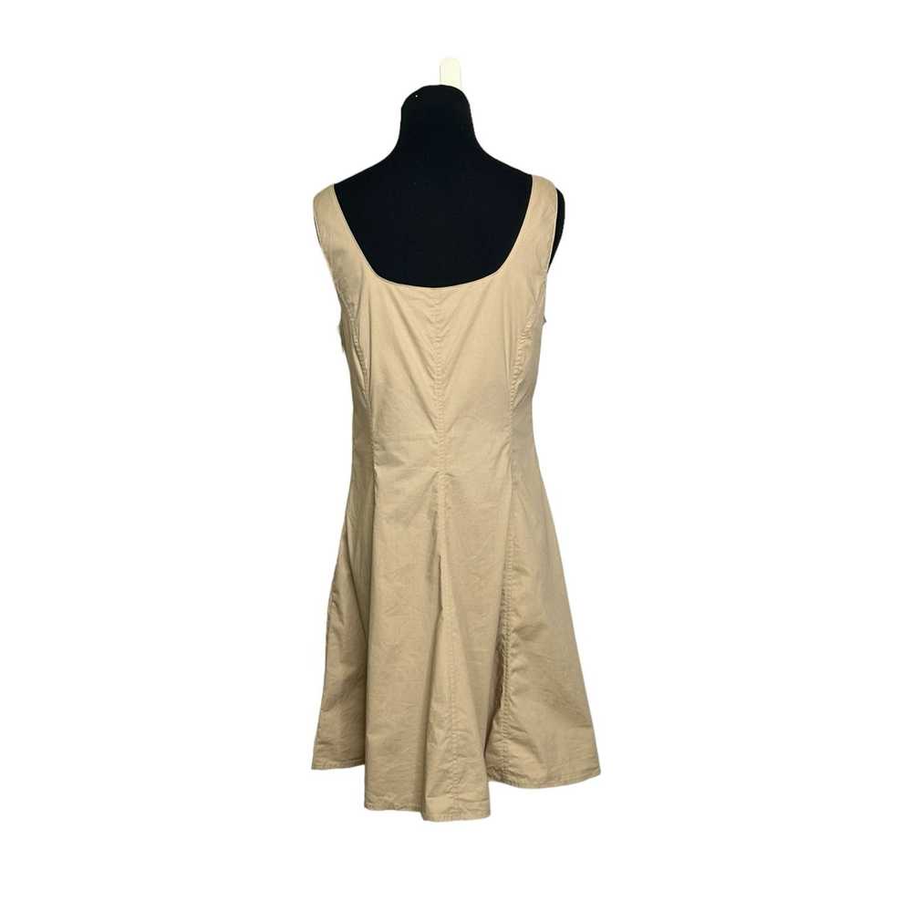 Gap Gap beige sleeveless fit and flare mini dress… - image 9