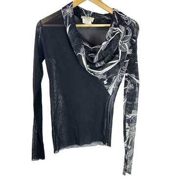 FUZZI カーディガン 総柄 モノトーン Jean Paul Gaultier Jean Paul Gaultier Vintage Fuzzi Trompe l'oeil Cable Knit
