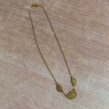 Vintage Elegant Gold Plated Necklace - image 1