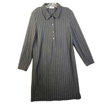 Fine Feathers Pinstripe Shift Dress Women's 14 Wo… - image 1