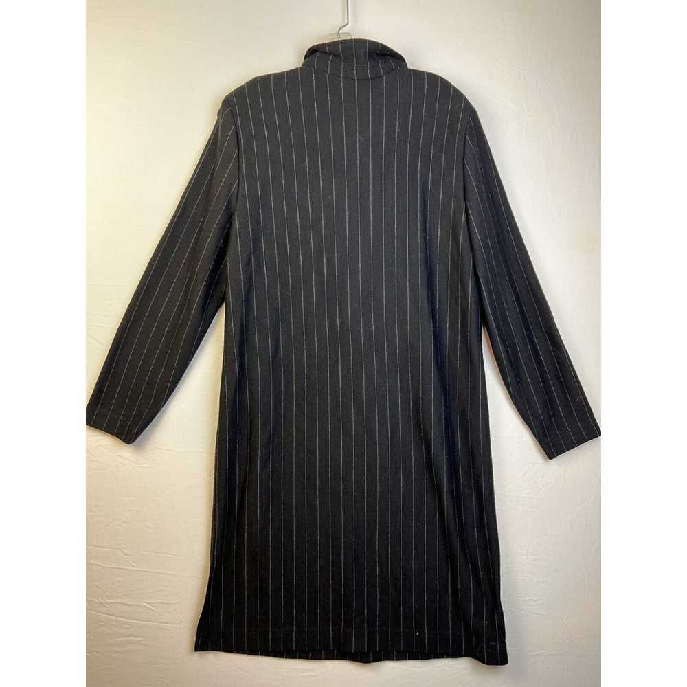 Fine Feathers Pinstripe Shift Dress Women's 14 Wo… - image 5