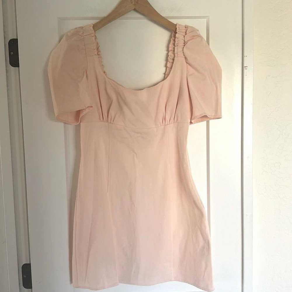 Free People Pera Mini Dress Blush Pink Size 10 - image 3