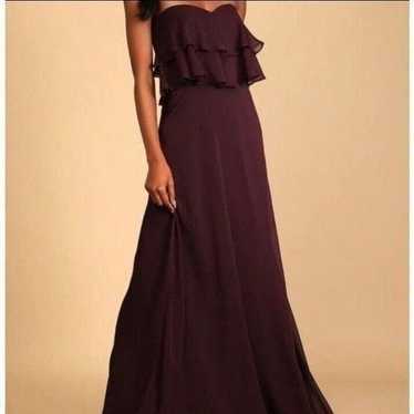 Lulu's Dress Devoted to Romance Dark Purple Strap… - image 1