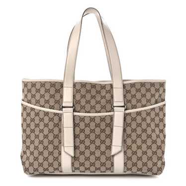 GUCCI Monogram Tote Off White