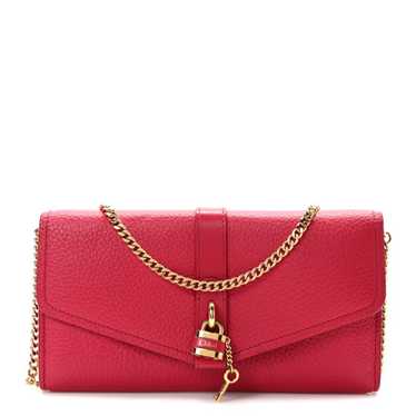 CHLOE Shiny Grained Calfskin Aby Wallet on Chain … - image 1