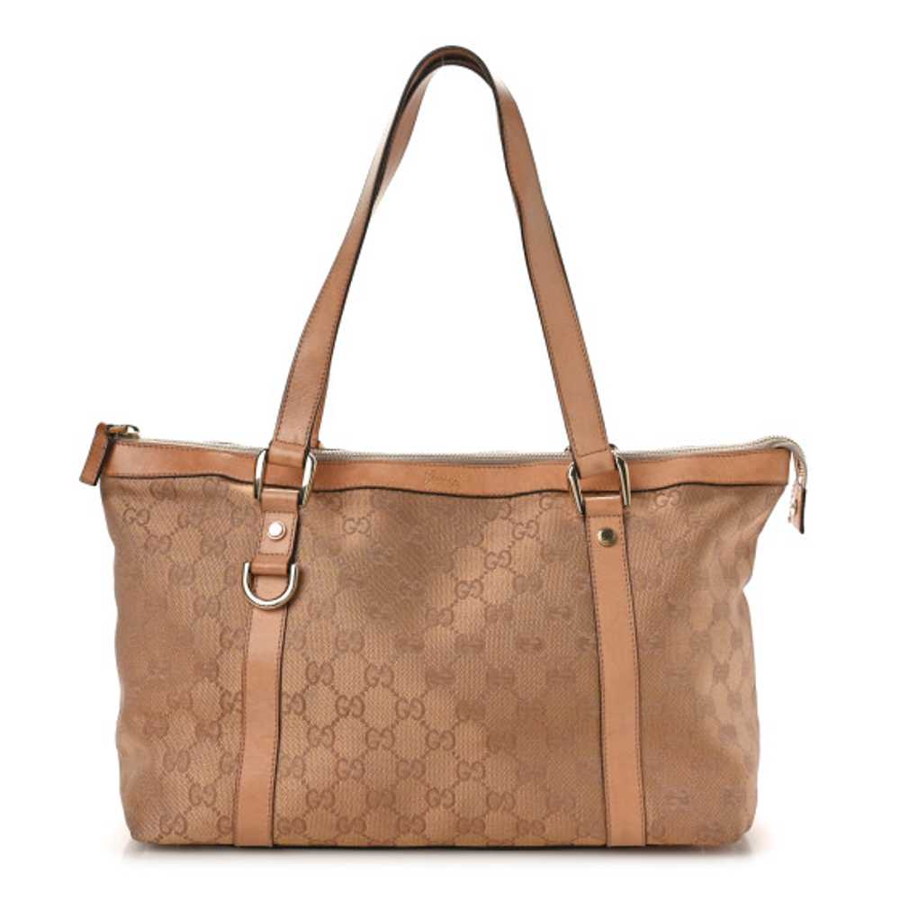 GUCCI Monogram Medium Abbey Tote Pink - image 1