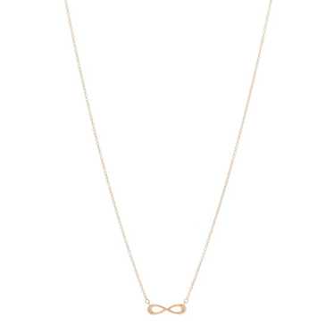 TIFFANY 18K Rose Gold Infinity Pendant Necklace - image 1