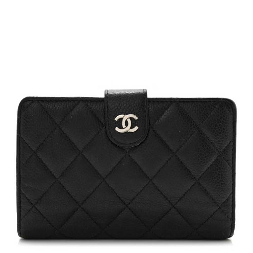 CHANEL Caviar Quilted CC French Wallet Black - image 1