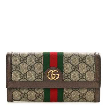 GUCCI GG Supreme Monogram Web Ophidia Continental 