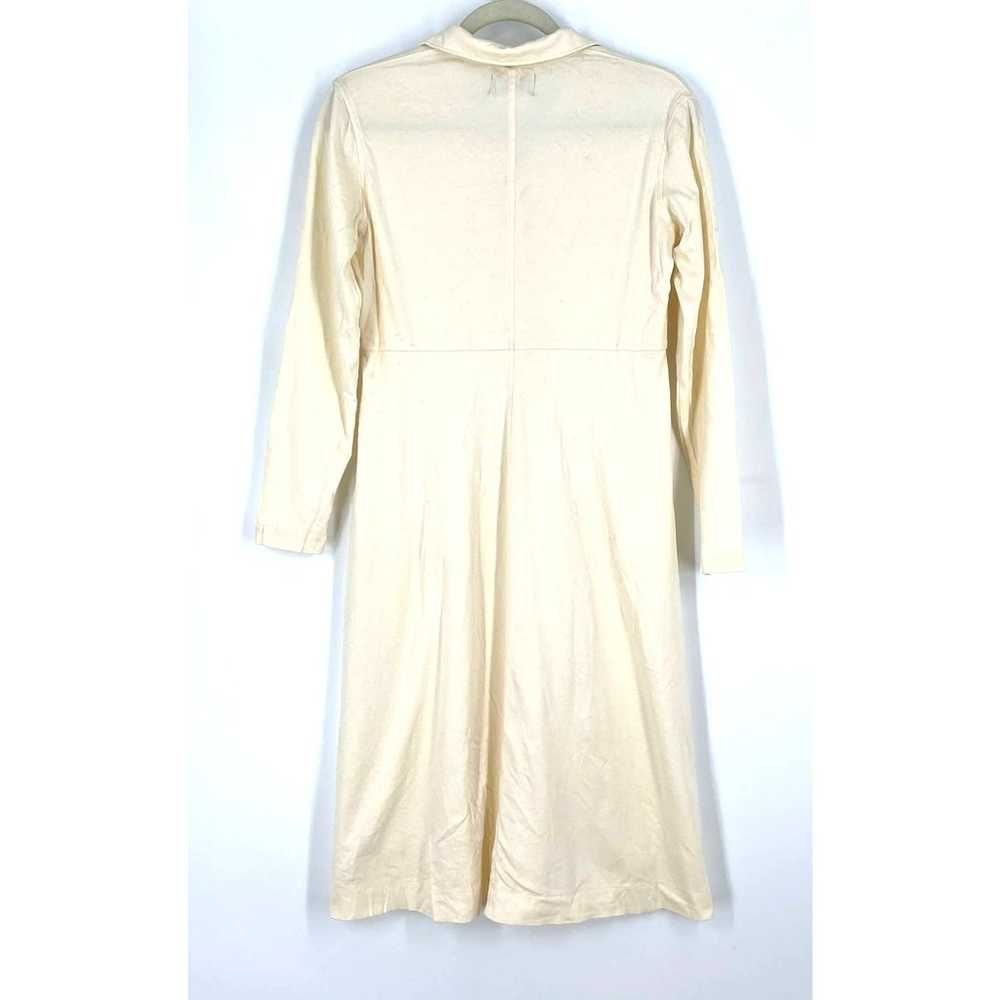 Everlane The Luxe Cotton Shirt Dress Cream Size S… - image 3