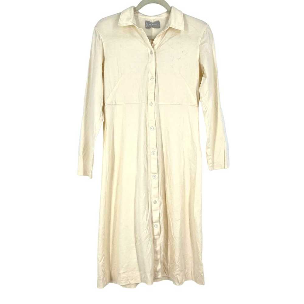 Everlane The Luxe Cotton Shirt Dress Cream Size S… - image 9