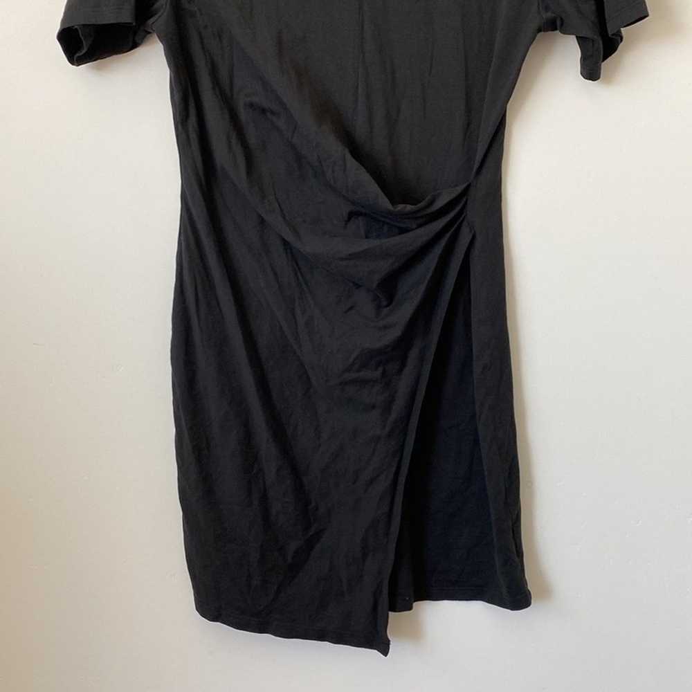 Theory Black 100% Pima Cotton T Shirt Mini Dress … - image 3