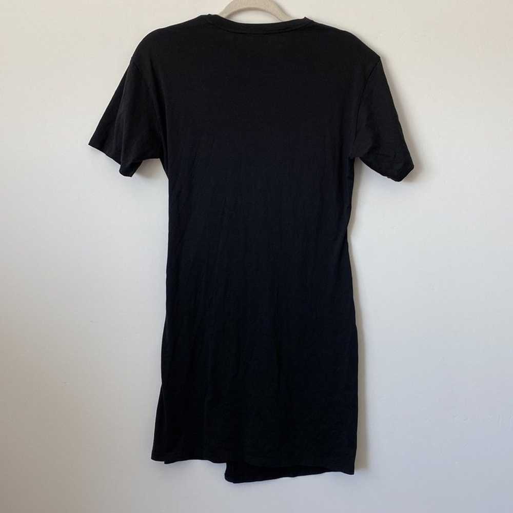 Theory Black 100% Pima Cotton T Shirt Mini Dress … - image 6