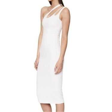 NEW Bardot Echo Cutout One-Shoulder Midi Dress Wh… - image 1