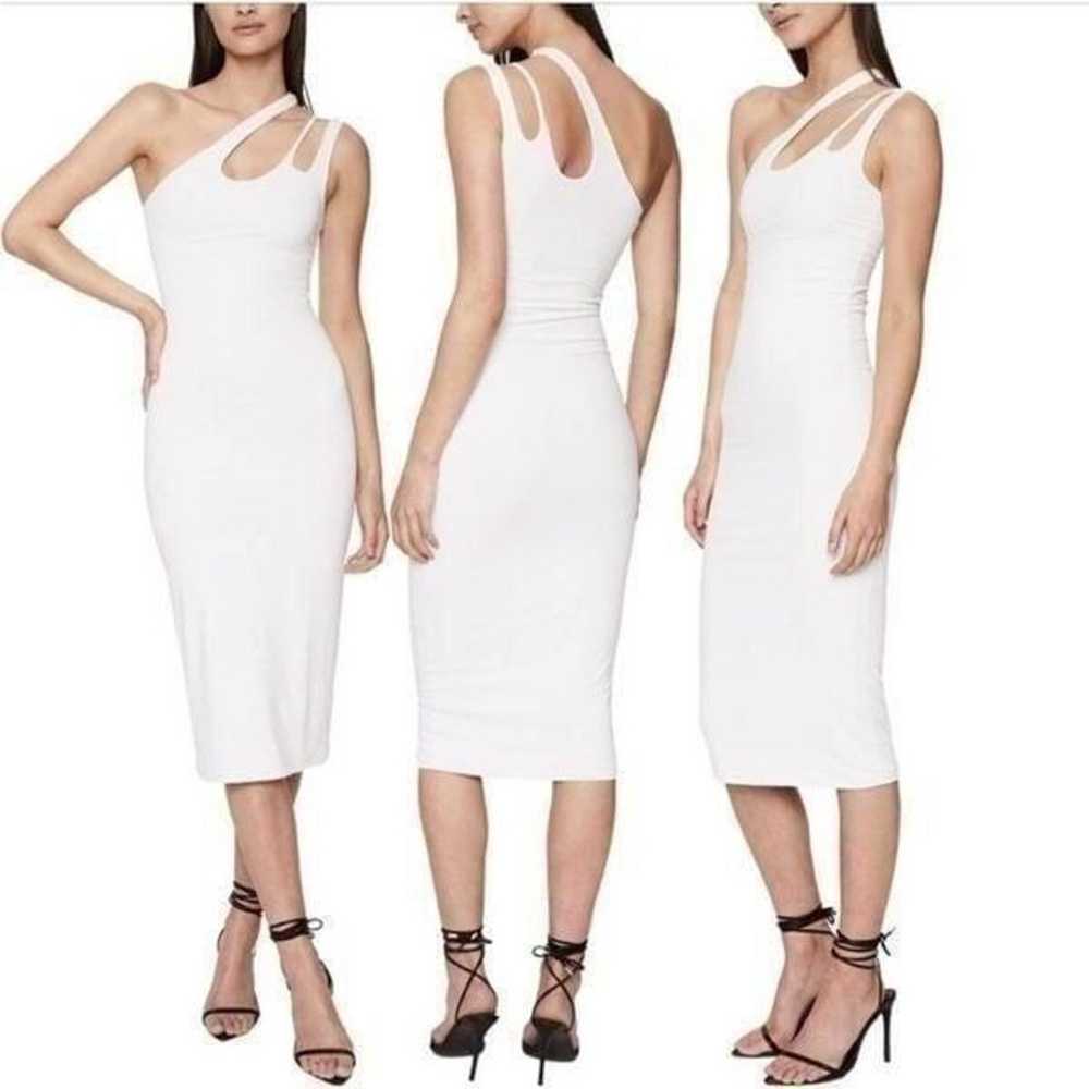 NEW Bardot Echo Cutout One-Shoulder Midi Dress Wh… - image 2