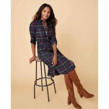 Untuckit Parker plaid shirt dress