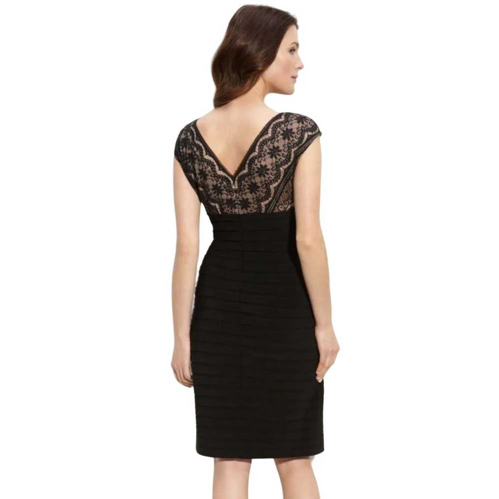 ADRIANNA PAPELL LACE & SHUTTER PLEAT DRESS - NWOT - image 2