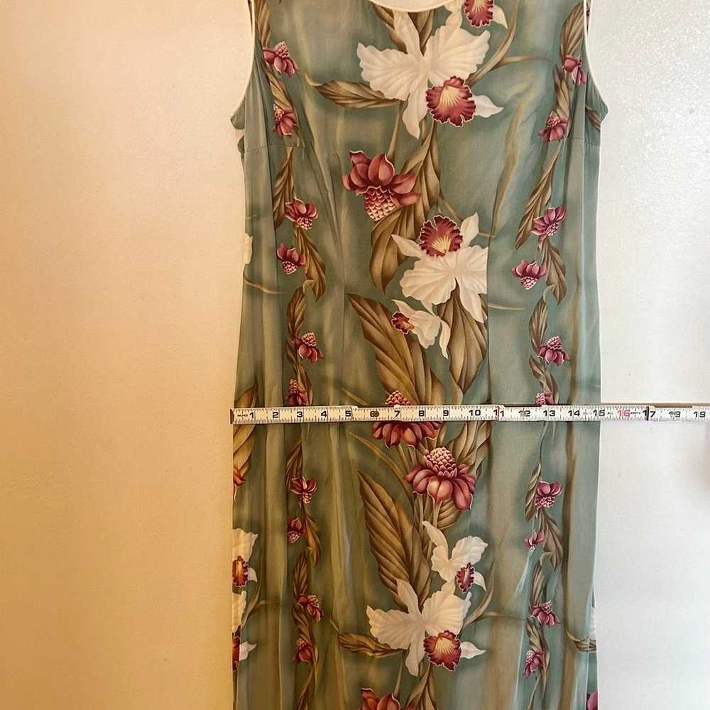 Vintage Young Hawaii Long Muumuu Hawaiian Orchid … - image 10