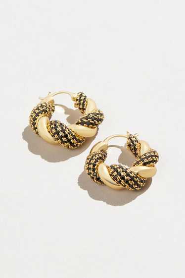 Crystal Haze Jewelry Croissant Hoops