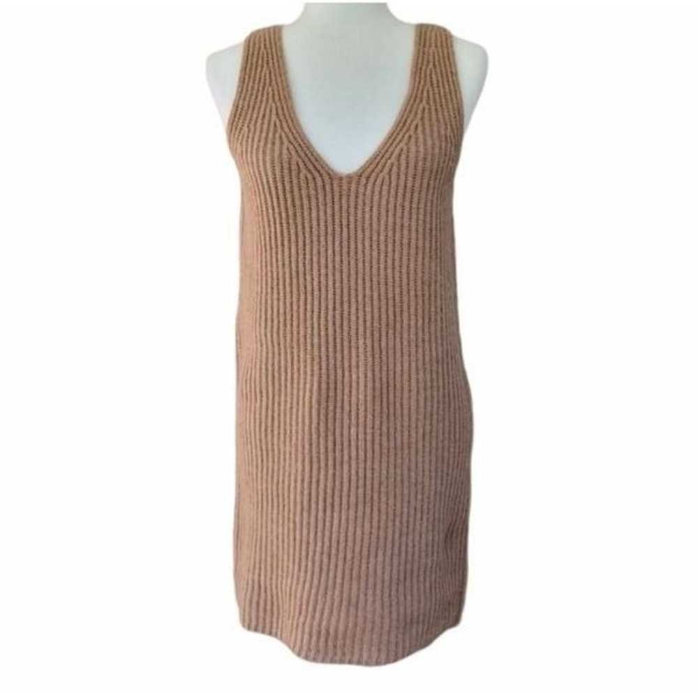 Madewell Camel Merino Wool Tunic Knit Sleeveless … - image 3