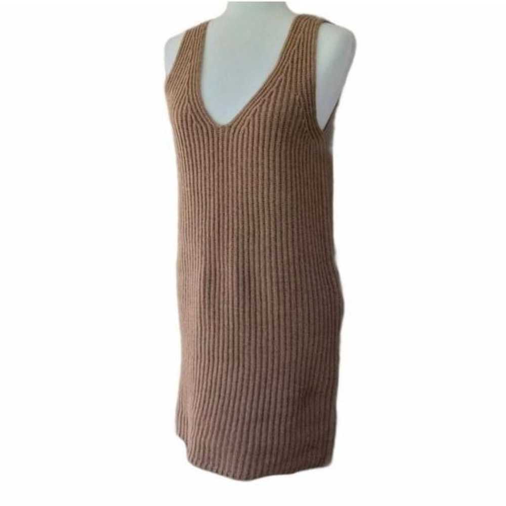 Madewell Camel Merino Wool Tunic Knit Sleeveless … - image 6