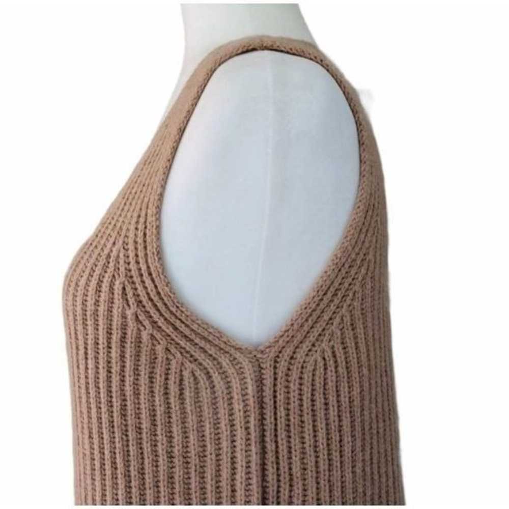 Madewell Camel Merino Wool Tunic Knit Sleeveless … - image 7