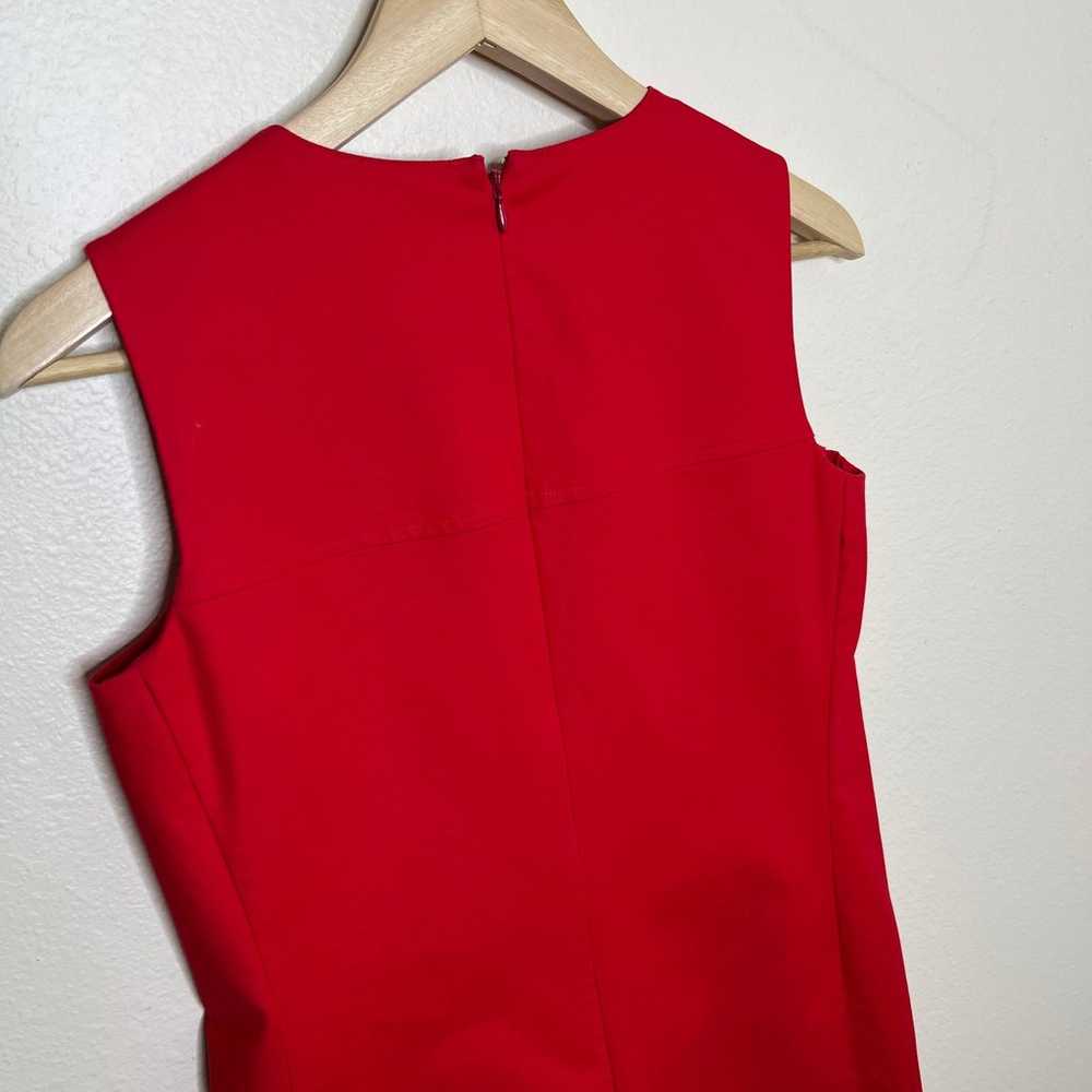 Lauren Ralph Lauren Red Cotton Sleeveless Dress 6 - image 6