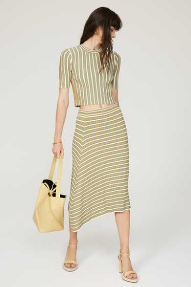 Club Monaco Striped Ribbed Skirt