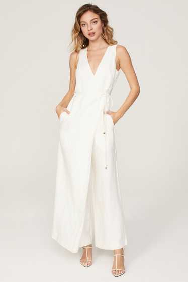 Rosetta Getty Collective White Apron Jumpsuit