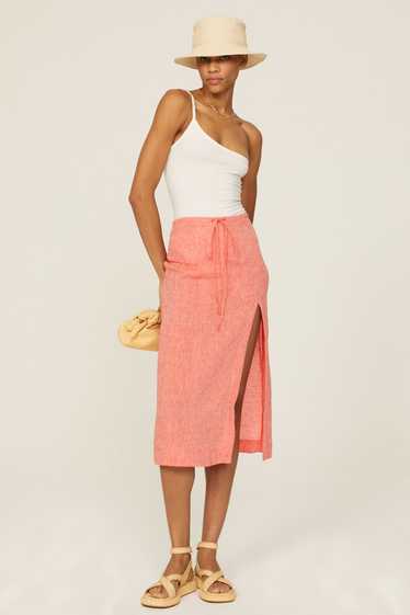 Matthew Bruch Drawstring Midi Skirt