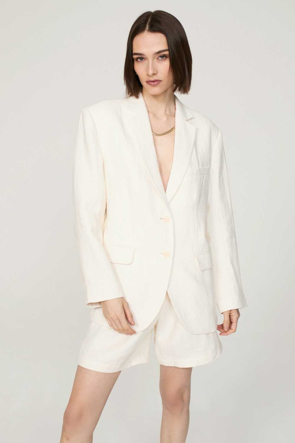 Anine Bing Eggshell Quinn Blazer - image 2