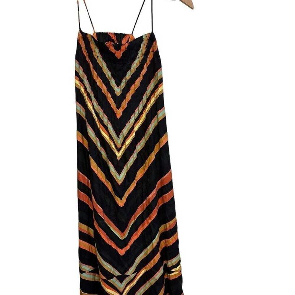 Anthropologie Chevron Slip Dress sz M - image 3