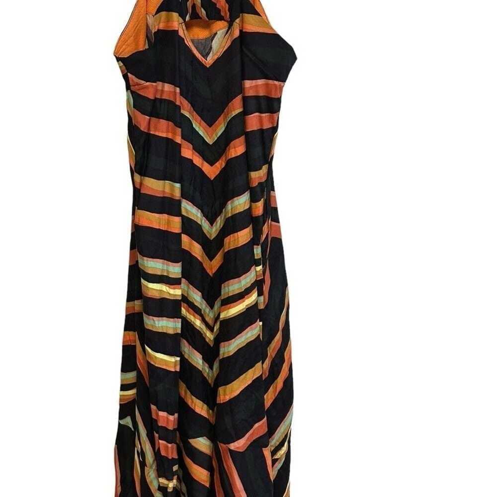 Anthropologie Chevron Slip Dress sz M - image 4